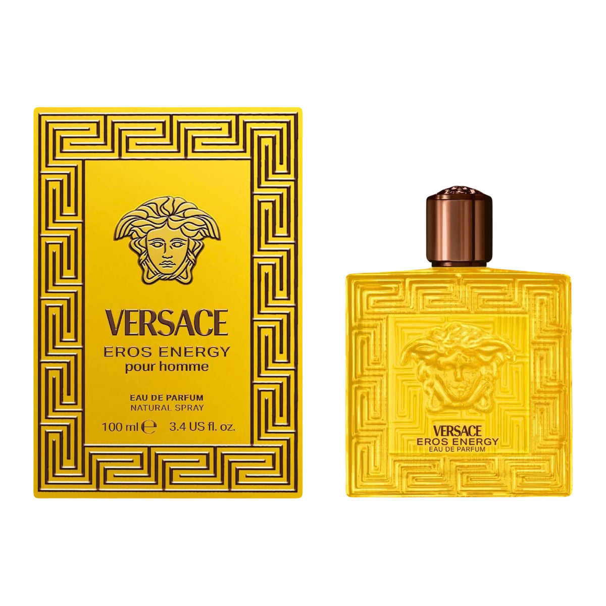 Eros Energy Pour Homme | Eau de Parfum Spray | Size: 3.4 FL OZ / 100ml