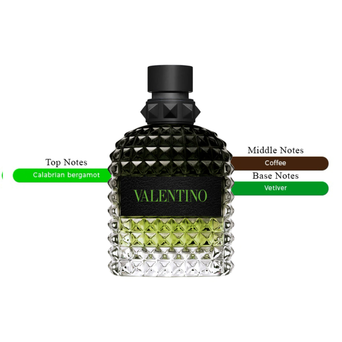 Valentino Uomo Born In Roma Green Stravaganza | Eau de Toilette Spray | Size: 3.4 FL OZ / 100ml