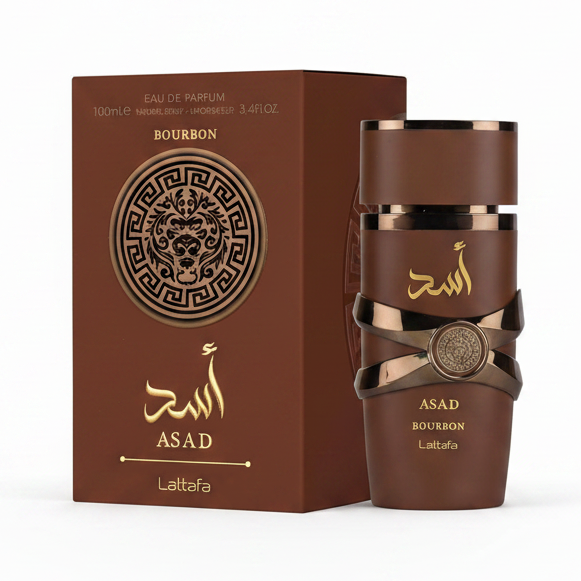 Lattafa Asad Bourbon | Eau de Parfum Spray | Size: 3.4 FL OZ / 100ml